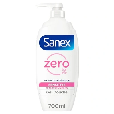 Image de Sanex Pompe Gel douche Zéro Sensitive Peaux sensibles sans savon 700ml