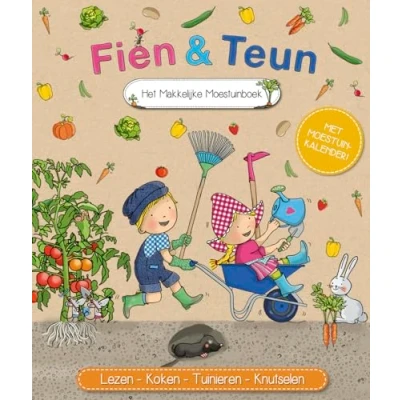 Afbeelding van Uitgeverij witte leeuw fien &amp; teun het makkelijke moestuinboek