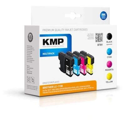 Afbeelding van KMP, Inkt, MULTIPACK B78V (M, BK, Y, C)