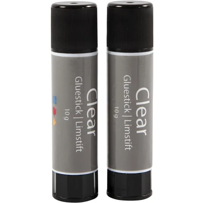 Afbeelding van Lijmstift 10 gram Transparant 2 Stuks