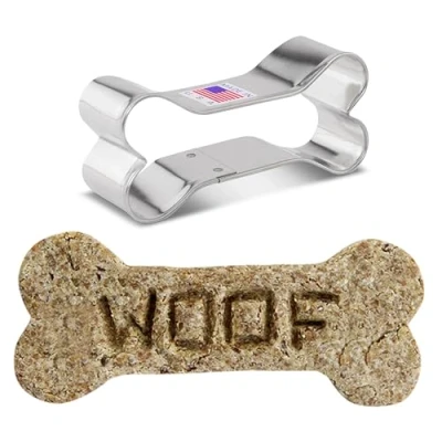 Afbeelding van Koekjesvormpje in de vorm van een hondenbot 8,3 cm Koekjesvormpjes Ann Clark USA