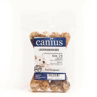 Afbeelding van Canius zalmsnack in botvorm 12cm verpakking van 2