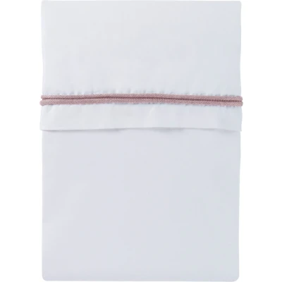 Afbeelding van Baby&#039;s Only Laken Wieg Wit/Oud Roze
