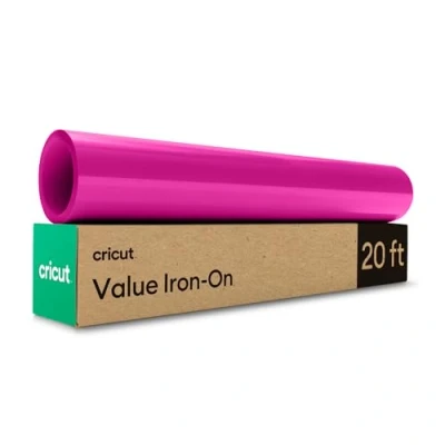 Afbeelding van Cricut Warmteoverdracht vinylrol voor gebruik met alle stansmachines, magenta, 6 m