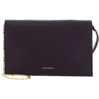 Afbeelding van COCCINELLE Leren koppeling schoudertas Dandy Mini Bag Prune donkerpaars