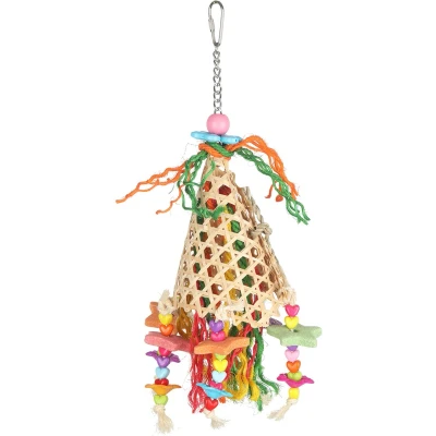 Afbeelding van Adori Bamboo Cone Carousel Vogelspeelgoed 33x13 cm Multi Color