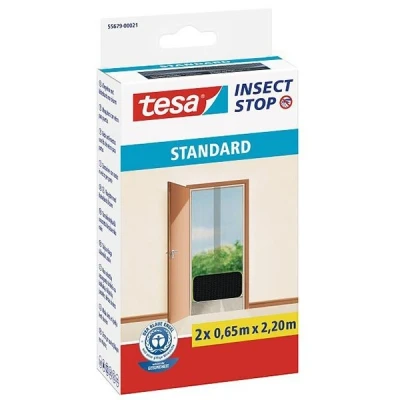 Image de tesa moustiquaire STANDARD pour portes, anthracite, 2 pièces
