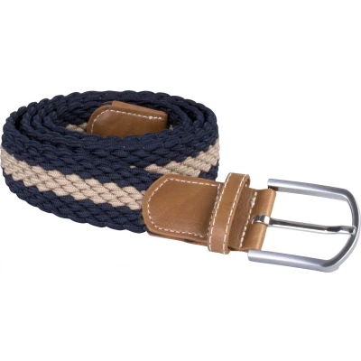 Afbeelding van K up Elastische gevlochten riem KP805 Navy / Beige