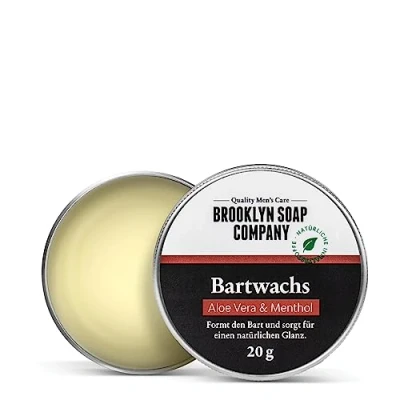Afbeelding van natuurlijke baardverzorging: baardwax (20 g) Brooklyn Soap Company&#039;s cosmetica voor 3 daagse volle baardgroei sterke fixatie, lichte glans cadeau idee
