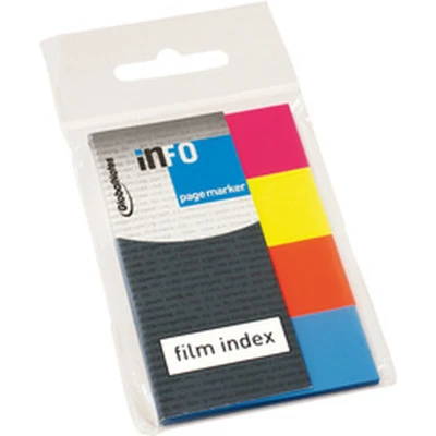 Afbeelding van Info Notes Page Markers film index 20x50mm 4 kleuren 4x40 vel