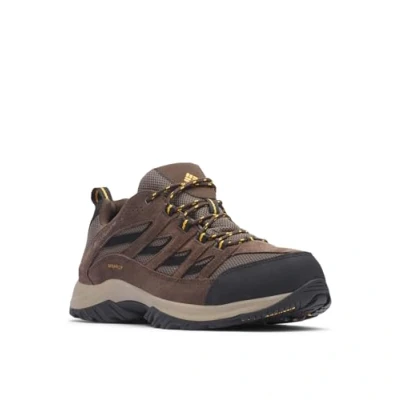 Image de Columbia Men&#039;s Crestwood Waterproof, Waterproof Low Rise Trekking and Hiking Shoes, Mud/Squash, 8