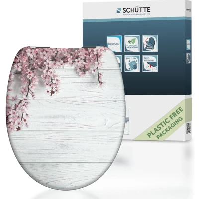 Afbeelding van Toiletbril met soft close FLOWERS &amp; WOOD