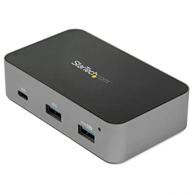 Image de StarTech.com Hub USB C à 4 ports 3.1 Gen 2 (10 Gbps) 3 A et 1 port Adaptateur d&#039;alimentation inclu (HB31C3A1CS) Concentrateur (hub) x + de bureau CA 110/240 V pour P/N: PEXUSB321C
