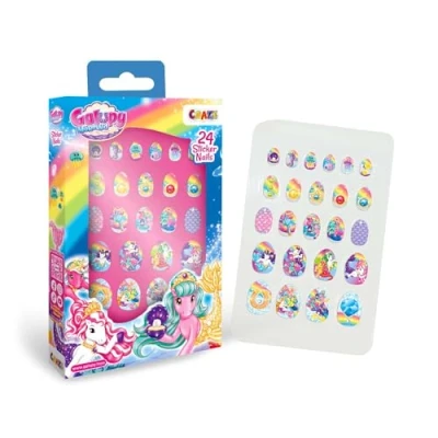 Afbeelding van CRAZE Galupy Mermaid 24 stuks kunstnagels voor meisjes in verschillende maten