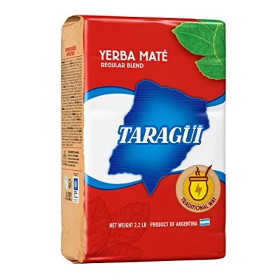 Image de Taragüi Yerba Mate avec tiges, 1 kg (rouge)