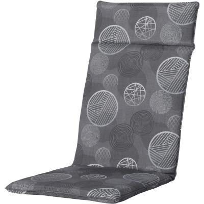Afbeelding van Madison Tuinstoelkussen hoge rug 50x120 cm universeel Circle grey