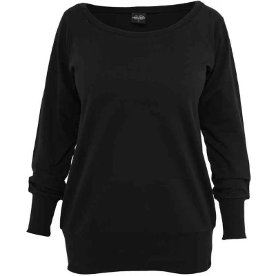 Afbeelding van Urban Classics Boat Necker Dames Sweatshirts zwart XS