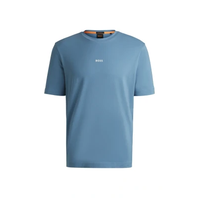 Afbeelding van BOSS Tchup Tshirt basic, Heren, Maat: Small, Open blue