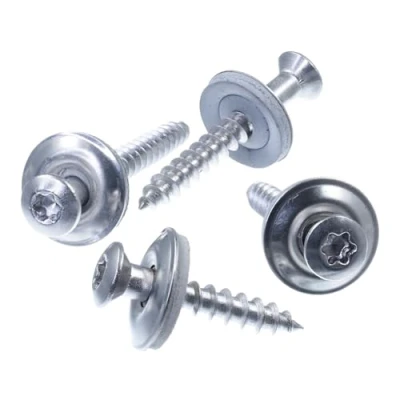 Afbeelding van SECCARO Lot de 50 vis étanches 4,5 x 90 mm en acier inoxydable A2 avec rondelle d&#039;étanchéité EPDM 15 TX/six pans creux