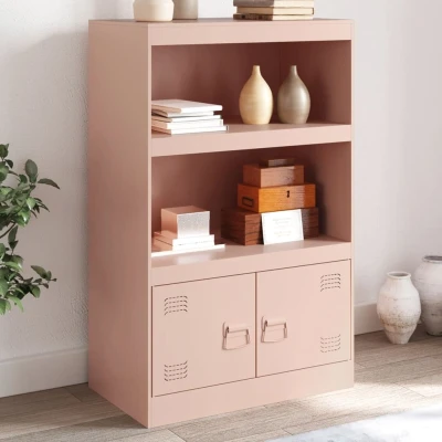 Afbeelding van Dressoir 67x39x107 cm staal roze