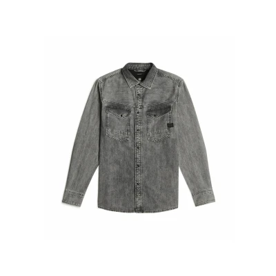 Afbeelding van G STAR Dakota Overhemd, Heren, Maat: Large, Sun faded graphite grey