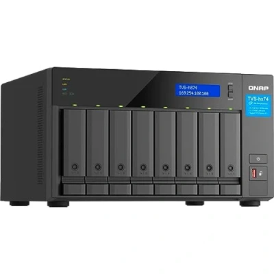 Afbeelding van QNAP TVS h874X NAS Tower Intel® Core™ i9 64 GB DDR4 QuTS hero Zwart