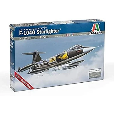 Afbeelding van 1:72 Italeri 1296 F 104 G Starfighter “Recce Plastic Modelbouwpakket