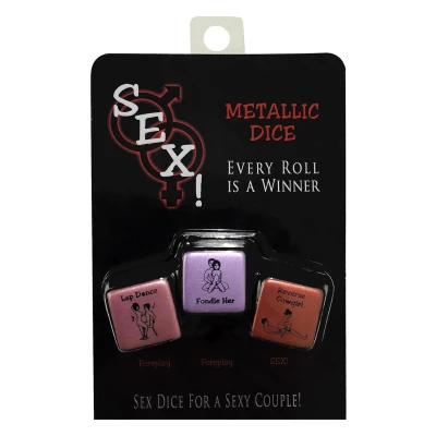 Afbeelding van Dobbelstenen Sex! Metallic Dice
