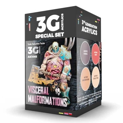 Afbeelding van Visceral Malformations Wargame Color Set 4 colors 17ml AK1065