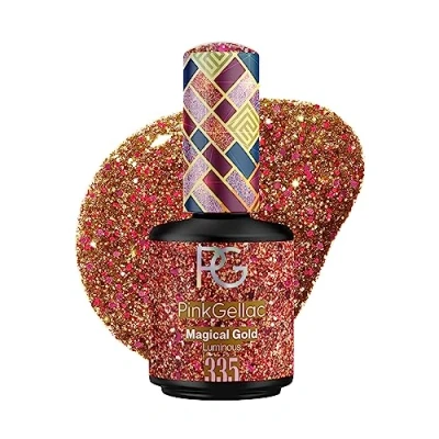 Afbeelding van Pink Gellac 335 Magical Gold Gel Nagellak 15 Ml
