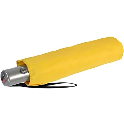Afbeelding van Knirps Slim Duomatic zakparaplu, Geel., Zakparaplu met over op automatische
