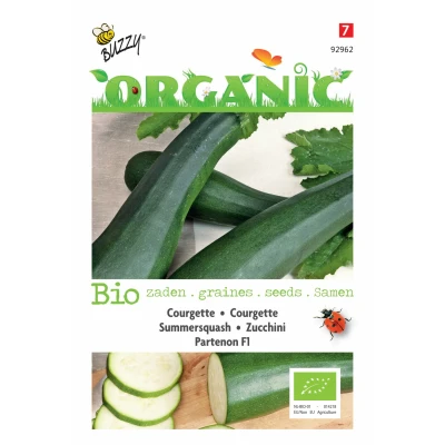 Afbeelding van Organic Courgette Partenon F1 (Skal 14725) Tuinplus Buzzy
