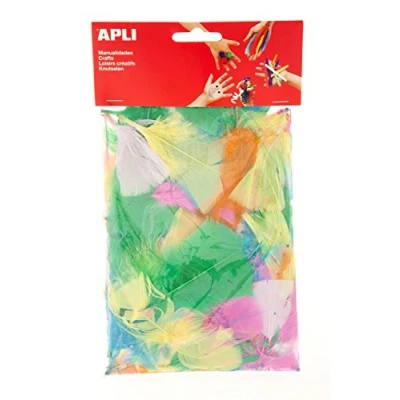 Afbeelding van Materiaal voor handarbeid Apli Veren 14 g Multicolour (5 Stuks)