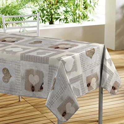 Afbeelding van douceur d&#039;intérieur COSY COEUR Rechthoekige tafelkleed, 140 x 300 cm