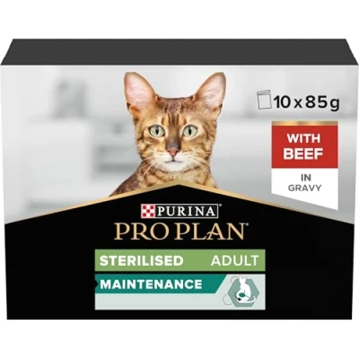 Afbeelding van PRO PLAN Multipack runderpatée Voor gesteriliseerde katten 10 x 85 g