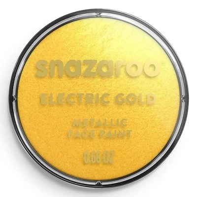 Image de Snazaroo Peinture Pour Visage et les Corps, Maquillage Déguisement, Enfants Adults,Fard 18 ML, Couleur Or