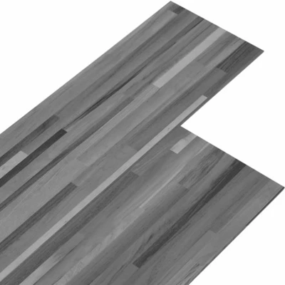 Afbeelding van Vloerplanken zelfklevend 2,51 m² 2 mm PVC gestreept grijs