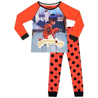 Afbeelding van Miraculous Pyjamaset voor meisjes Lady Bug, Meerkleurig