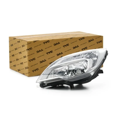 Afbeelding van TYC 20 12484 05 2 Koplampen Links H7, W21/5W, H1 Chroom Met daglicht voor rechtsrijdend verkeer elektromotor OPEL: Meriva B