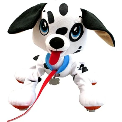 Afbeelding van Les Toufus, interactieve pluche hond, wandelen en kort, werkt zonder batterijen, inclusief riem, Dalmatiër, speelgoed voor kinderen vanaf 2 jaar, PEP002