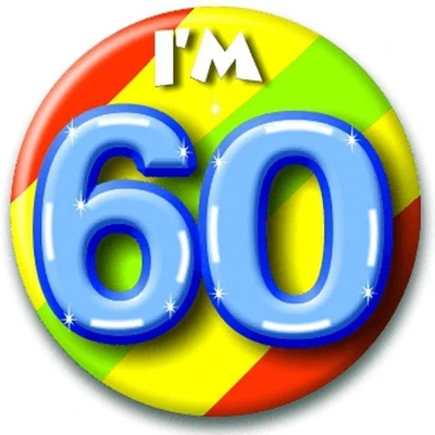 Afbeelding van Paperdreams Button klein i&#039;m 60