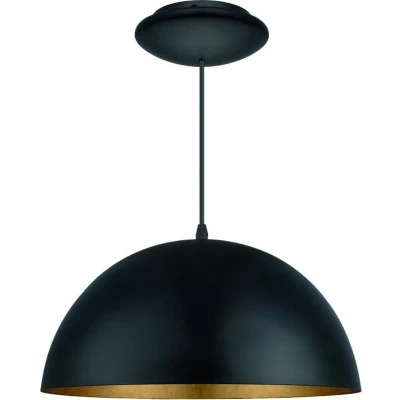 Afbeelding van EGLO Gaetano Hanglamp E27 1 Lichts Ø38cm Zwart, Goud