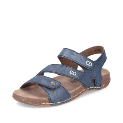Afbeelding van Rieker Klassieke damessandalen 61402, Blauw 12, 36 EU