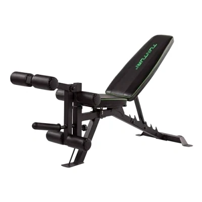 Afbeelding van Tunturi UB60 Halterbank Verstelbaar Fitnessbank belastbaar tot 200kg Trainingsbank Buikspierbank &amp; Legextension Incl. gratis fitness app