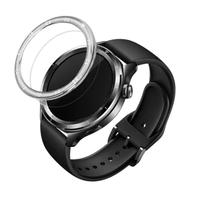 Afbeelding van kwmobile Beschermende Ring geschikt voor Xiaomi Watch S4 /Watch eSIM / S3 Fitness Tracker Bezel smartwatch Beschermring in zilver.
