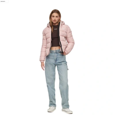 Afbeelding van Superdry Sportieve Puffer Jas met Capuchon Dames Gewatteerde jassen