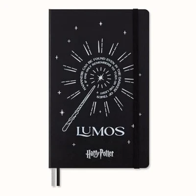 Afbeelding van Notebook Large Ruled Hard Cover Lim. Ed. Harry Potter Lumos