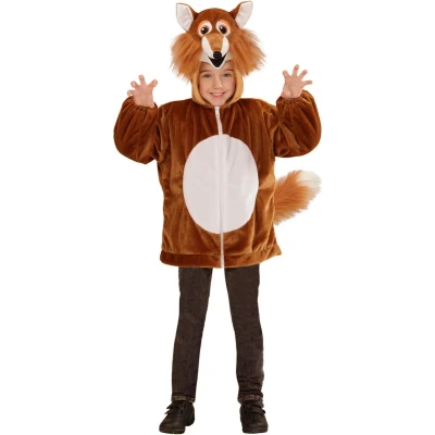 Afbeelding van Vest met capuchon vos voor kinderen Verkleedkleding 86/92