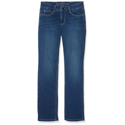 Afbeelding van MAC Jeans Dream Straight leg jeans, Dames, Maat: 42x34, Mid blue