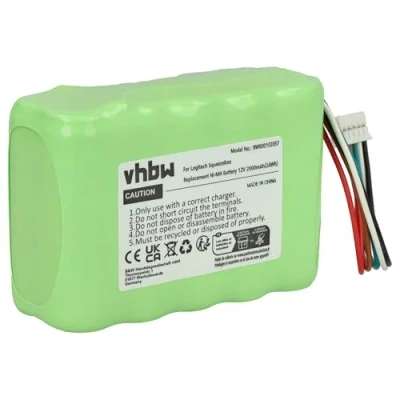Afbeelding van vhbw NI MH batterij 2000 mAh (12 V) compatibel met LOGITECH Squeezebox radio vervangt 533 000050, NT210AAHCB10YMXZ, HRMR15/51.